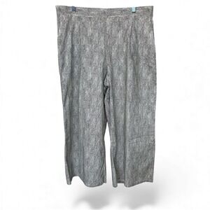 Eileen Fisher Gray‎ Chainette Crop Pants L